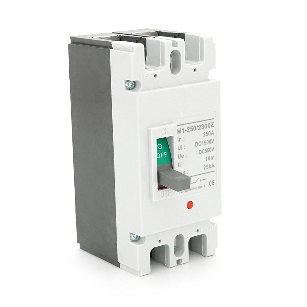 Двополюсний автомат постійного струму MCCB M1-250/2300Z, 250A, DC550-1500V, 25kA, фото 1