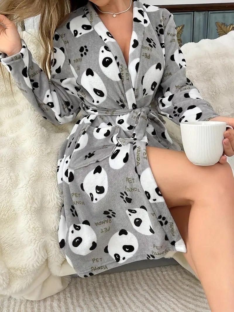 Махровий жіночий халат з поясом., фото 1