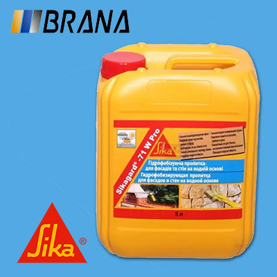 Sikagard®-71 W Pro Гідрофобне покриття для фасадів / безбарвне 1л, фото 1