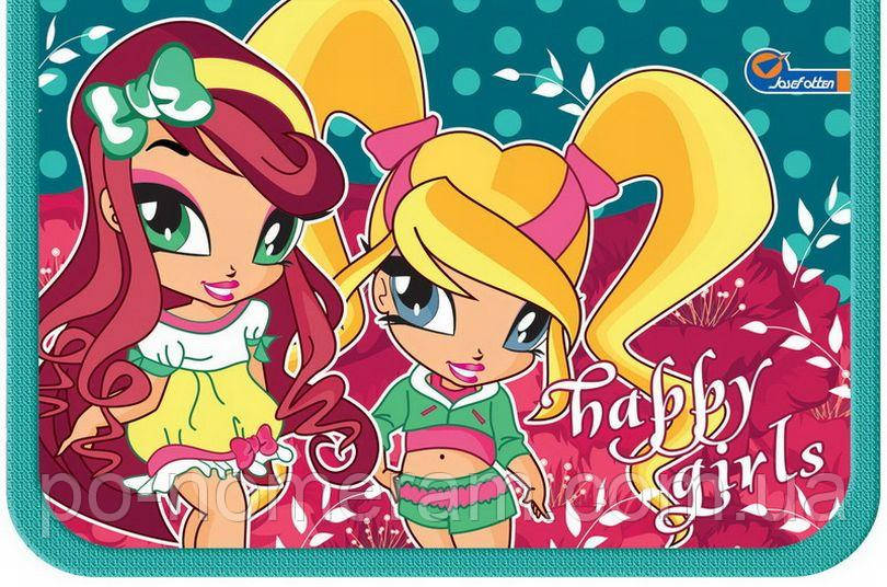 Пенал JO /19192/ 1 відд., 2 відв. Happy girls (1/72) (20), фото 1