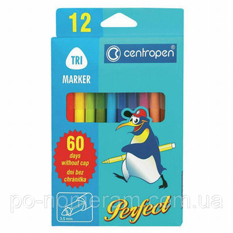 Фломастери Centropen 12кол Perfect 2510 12 60 дн (20), фото 1