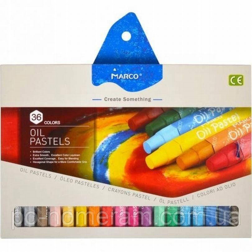 Пастель олійна 4800OP-36CB Marco 36кол. (1/4/24), фото 1