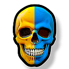 Шеврон ПВХ 3D ЧЕРЕП МІСТИЧНИЙ 8 на липучці для велкро патч гумовий, фото 2