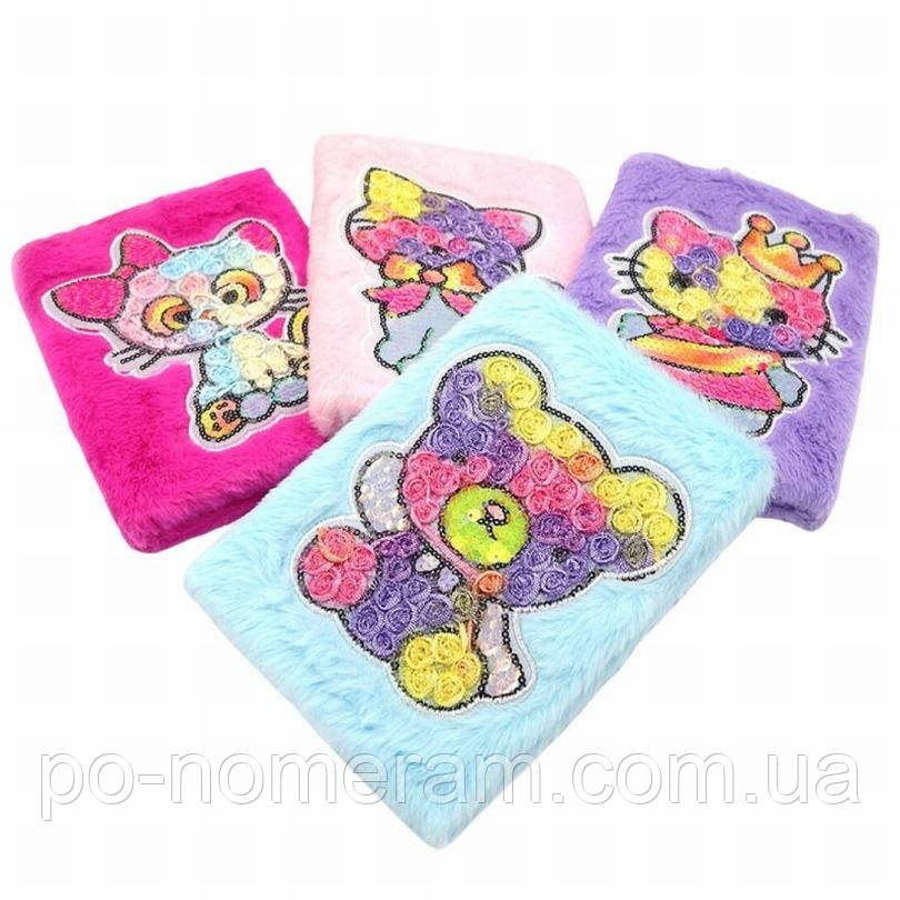 Блокнот А5/80 JO /DSCN0574/ пухнастий Cats мікс (1/20), фото 1