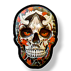 Шеврон ПВХ 3D ЧЕРЕП МІСТИЧНИЙ 11 на липучці для велкро патч гумовий, фото 2