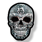 Шеврон ПВХ 3D ЧЕРЕП МІСТИЧНИЙ 12 на липучці для велкро патч гумовий, фото 2