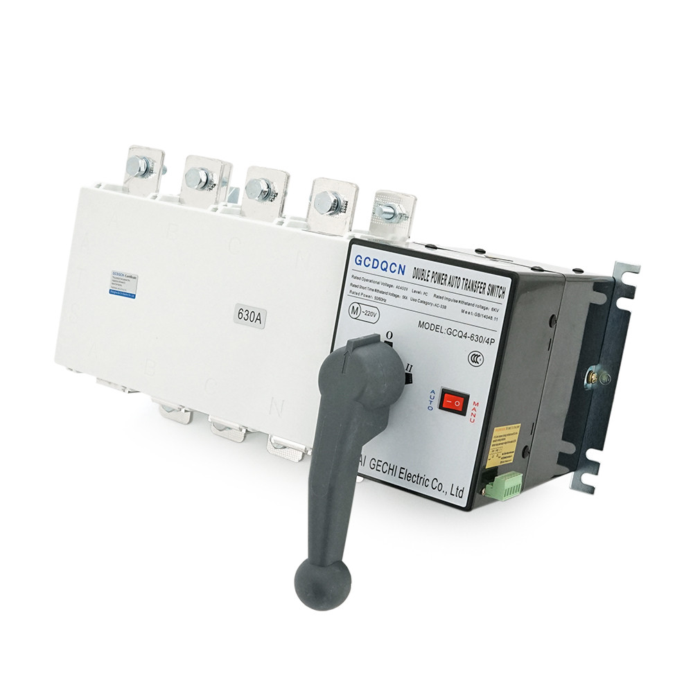 Автомат введення резерву (АВР) чотириполюсний GCQ4P200A , 220V/250A, Здатність, що вимикає KA: 6, Гвинтова фіксація, 360*177*165мм, фото 1