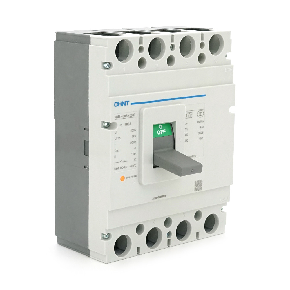 Автоматичний вимикач змінного струму CHINT NM1-400S/4300-400A 4P, 380 В. 315-400A. 35КА/400В; 8КА/690В. 270,5 * 240 * 112mm, фото 1