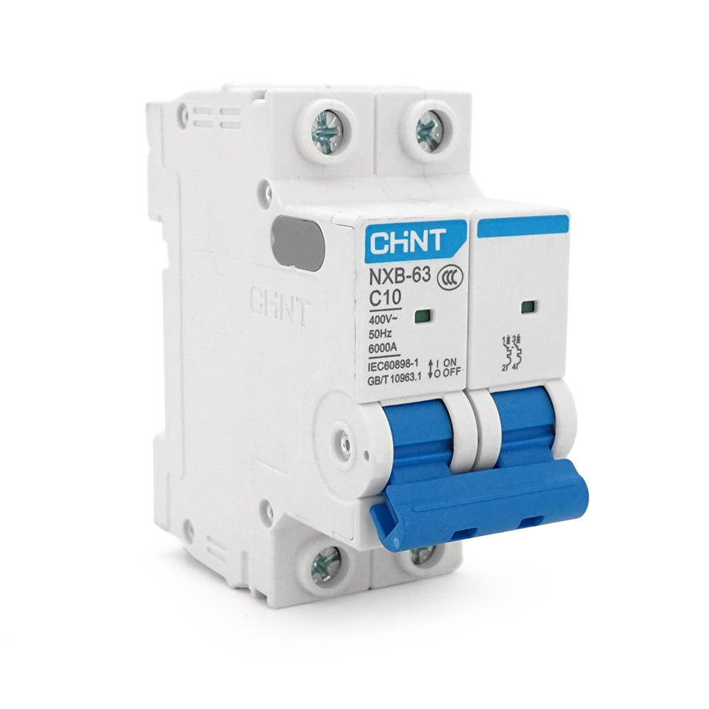 Автоматичний вимикач змінного струму CHINT NXB-63 2P C10, 10A, фото 1