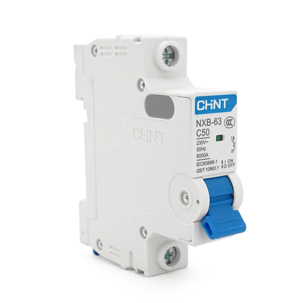 Автоматичний вимикач змінного струму CHINT  NXB-63 1P C50, 50A, фото 1