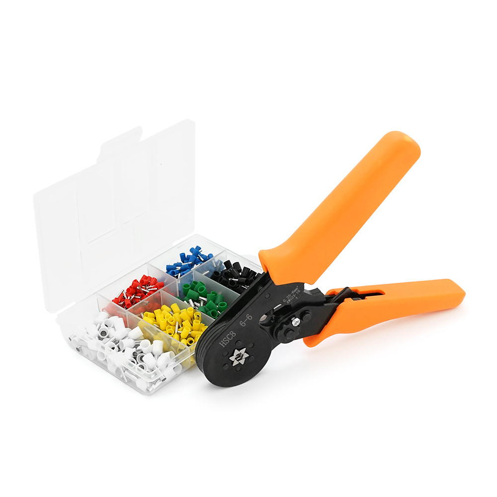 Кримпер CINLINELE HCS8 6-6 для обтиску кабельного наконечника + набір кабельних наконечників, фото 1