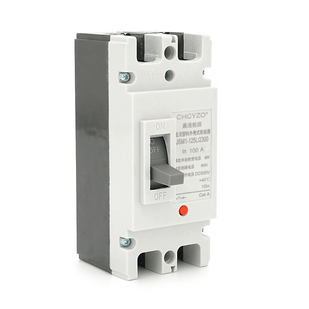 Двополюсний автомат постійного струму CHCYZO JSM1-125L/2300, 100A, DC500-800V, 6kA, фото 1