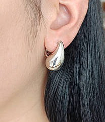 Сережки срібні "Крапля" без вставок BW/Б-б