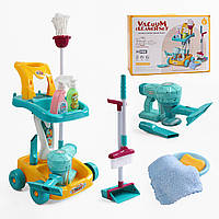 Набір для прибирання 688-9 пилосос, щітки, пляшечки, візок