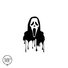 Наліпка на кулю 18" - Крик