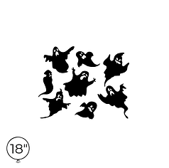 Наліпка на кулю 18" - Привиди