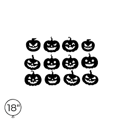 Наліпка на кулю 18" - Гарбузи