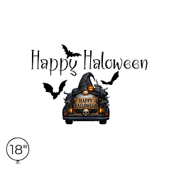 Наліпка на кулю 18" - Happy Halloween