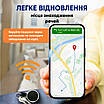 Трекер GPS для дітей собак котів смарт локатор маячок трекери для гаманця ключів сумок та речей анти-загублення iOS, фото 5