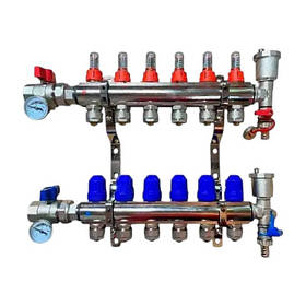 Колектор теплої підлоги без змішувальної групи.