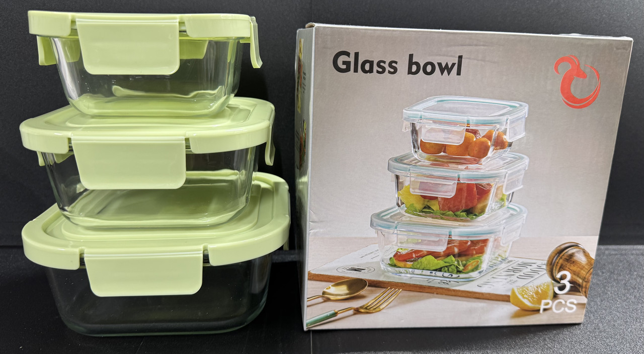 G51 Судочки набір 3 шт.скло