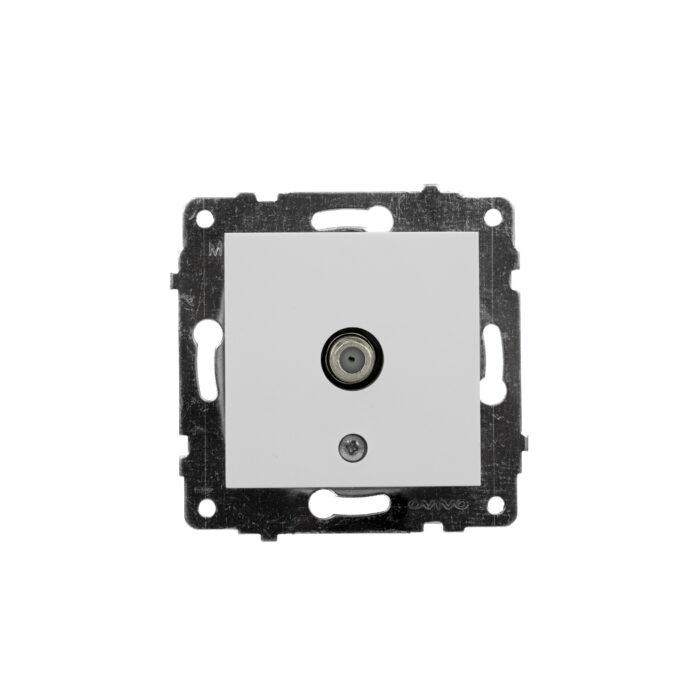 Механізм розетки супутниковий (F конектор) білий GRANO