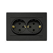 Розетки выключатели Серия KARREL черный (EXEN ELEKTRIK)