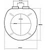 Сидіння з кришкою для унітазу Дерево 401, фото 7