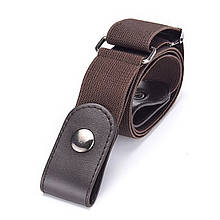 Еластичний ремінь без пряжки (Колір кави)