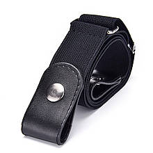 Еластичний ремінь без пряжки (Колір чорний)