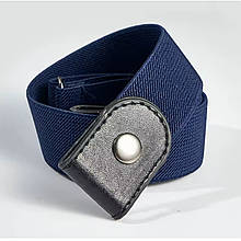 Еластичний ремінь без пряжки колір Navy Blue