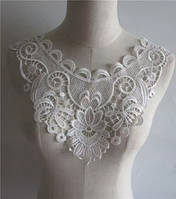 Комір білий для одягу ажурний