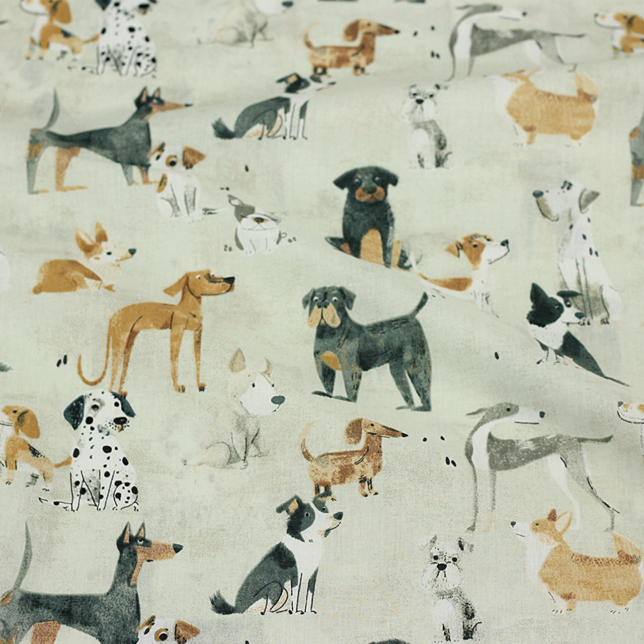 Бязь "Собачки" різні породи № Б-3530, фото 1