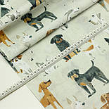 Бязь "Собачки" різні породи № Б-3530, фото 2