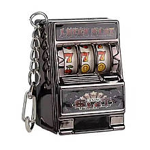 Брелок-іграшка у вигляді грального автомата однорукий бандит (black)