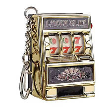Брелок-іграшка у вигляді грального автомата однорукий бандит (gold)