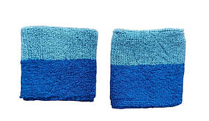Напульсники махрові 2 штуки Сіро-синій