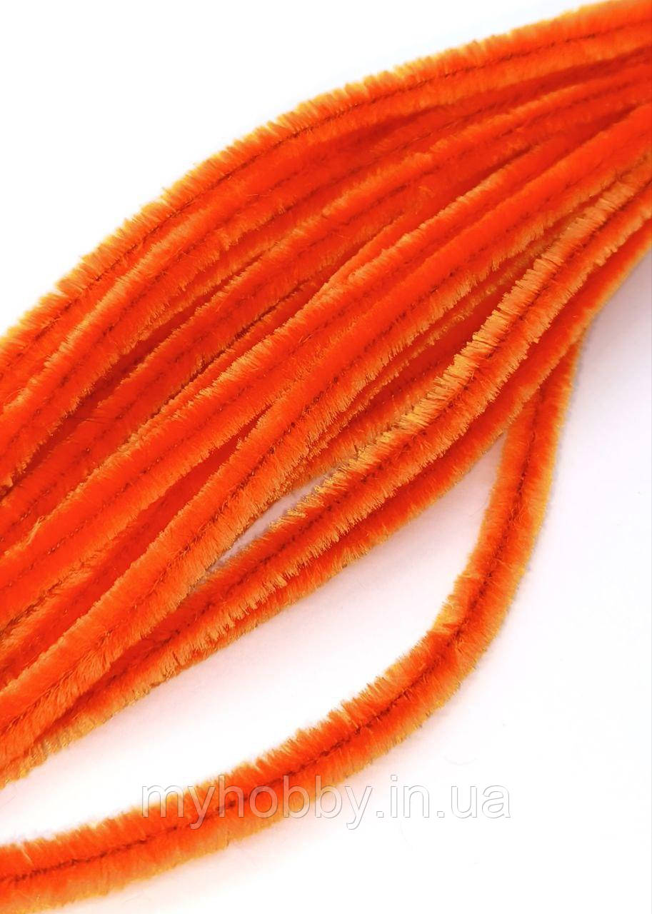 Синелька +-20шт Помаранчева   - пухнастий дріт, фото 1