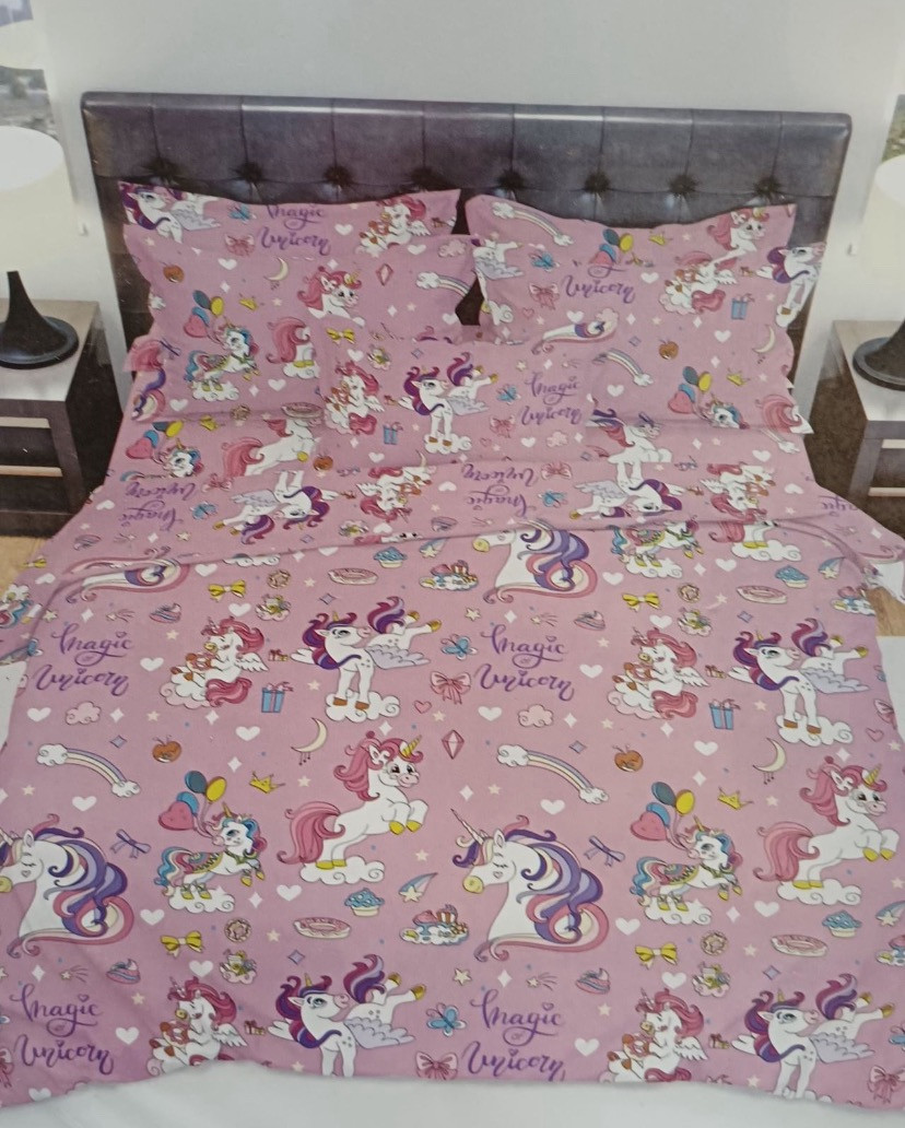 Дитяча -підліткова постільна білизна Единорог, фото 1