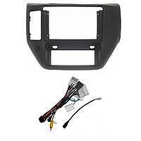 Перехідний штатний комплект із проводкою до Android магнітоли Nissan Patrol Y61 2004-2012 Wood