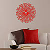 Дизайнерські настінний годинник металевий Glozis-B-012 Harmony Гармонія червоні (50 см) [Метал, Відкрито,, фото 3