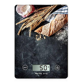 Електронні кухонні ваги Domotec MS-10004 LCD 5 кг 1г Black (3_07090)