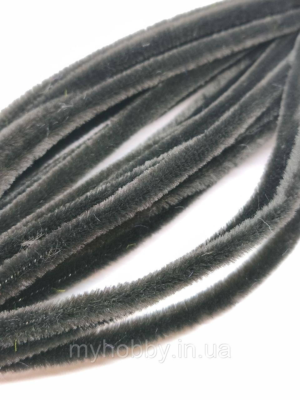 Синелька +-20шт Чорна -пухнастий дріт, фото 1