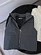 Базова жіноча тепла стильна укорочена жилетка осінь безрукавка плащівка спортивний жилет на блискавці, фото 7