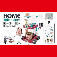 Набір для прибирання 667-54 16 елементів, пилосос на батарейках, відро, совочок, пульверизатор, щітка