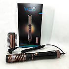Фен гребінець VGR V-559 для завивки та сушіння волосся керамічне покриття 2 швидкості 2 насадки, фото 9
