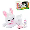 Дитяча плюшева іграшка Кролик пухнастик із кроленятами / М'який друг співає пісні, запис і реагує на дотик, фото 2