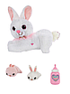 Дитяча плюшева іграшка Кролик пухнастик із кроленятами / М'який друг співає пісні, запис і реагує на дотик, фото 6