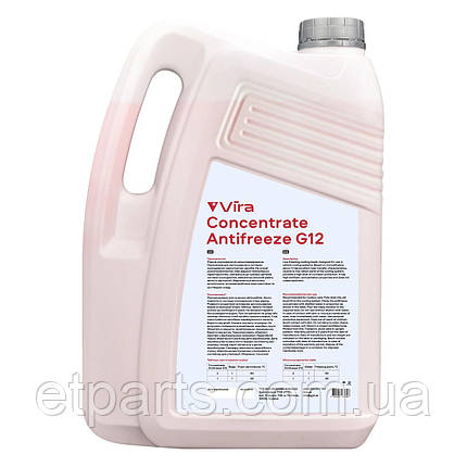 Антифриз концентрат VIRA Concentrate Antifreeze G12 червона 5 л VI3001, фото 2