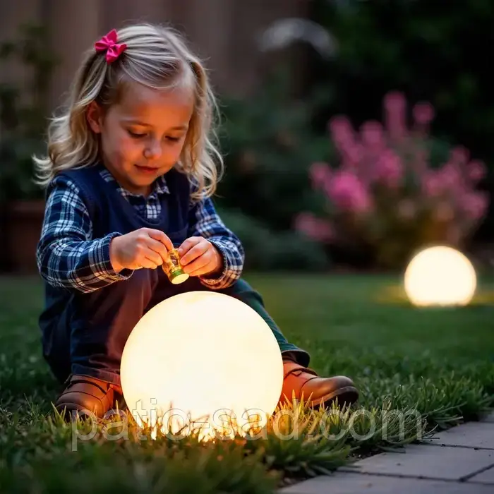 Красива багатоколірна освітлююча куля M (Ø 40 x 40 cm), фото 1